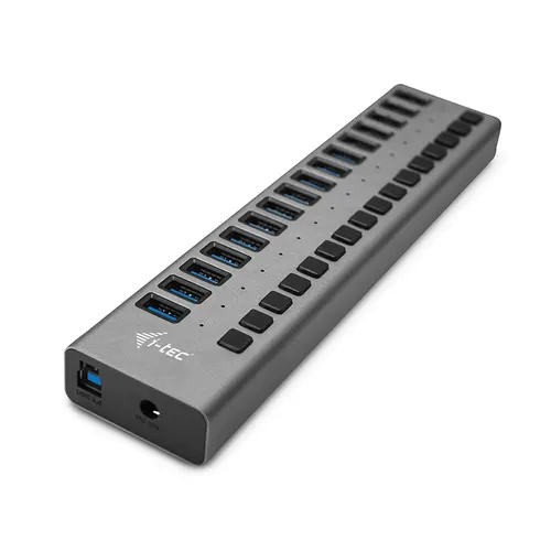 i-tec U3CHARGEHUB16 ładowarka do urządzeń przenośnych Uniwersalne Szary Prąd przemienny Wewnętrzna