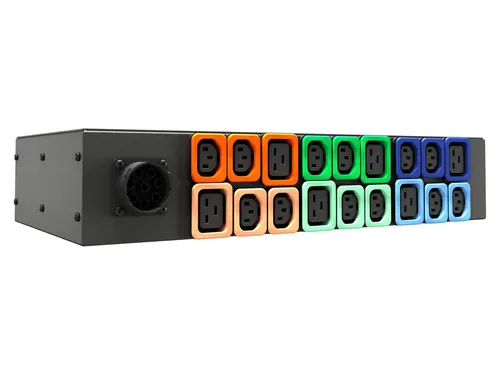 Vertiv U1071L rozdzielacz zasilania PDU 18 x gniazdo sieciowe 2U Czarny