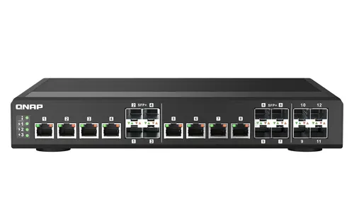 QNAP QSW-IM1200-8C przełącznik sieciowy Zarządzany L2 Czarny