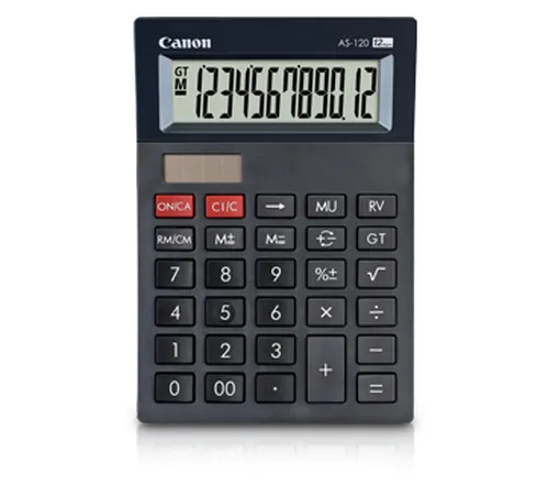 Canon AS-120 kalkulator Desktop Wyświetlacz kalkulatora Czarny