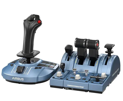Thrustmaster TCA Captain Pack X Airbus Edition Czarny, Niebieski USB Joystick + dźwignia sterowania silnikiem Analogowa/Cyfrowa PC, Xbox Series S, Xbox Series X