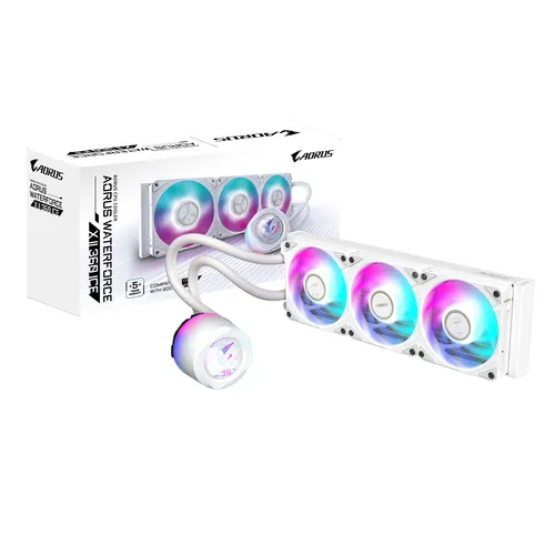GIGABYTE AORUS WATERFORCE X II 360 ICE Procesor Chłodnica cieczy all-in-one 12 cm Biały
