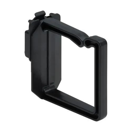 Cable Management D-Rings for DIN Rails - Multi-Angle, 2U, Black, 2 Pack