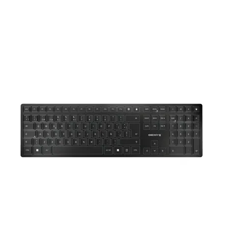 CHERRY KW 9100 SLIM klawiatura Uniwersalne RF Wireless + Bluetooth QWERTY Hiszpański Czarny