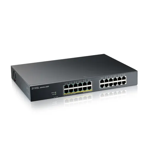 Zyxel GS1915-24EP Zarządzany L2 Gigabit Ethernet (10/100/1000) Obsługa PoE 1U Czarny