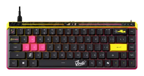 ASUS ROG Falchion Ace HFX ZywOo Edition klawiatura Gaming USB QWERTY Amerykański międzynarodowy Czarny