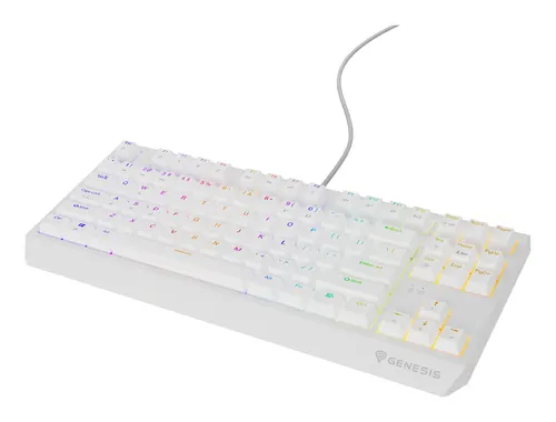 GENESIS Thor 230 TKL White Outemu Red klawiatura Gaming USB QWERTY US English Biały