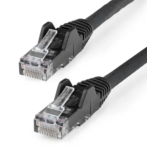 StarTech.com N6LPATCH3MBK kabel sieciowy Czarny 3 m Cat6 U/UTP (UTP) Okrągły