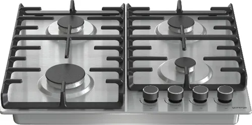 Gorenje G642ABX płyta kuchenna Stal nierdzewna Wbudowany 60 cm Gaz 4 stref(y)