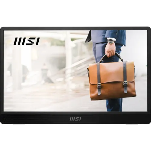 MSI Pro MP161 E2 Przenośny monitor Czarny 39,6 cm (15.6") LED 1920 x 1080 px