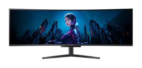 Acer Predator X49 Xbmipphuzx monitor komputerowy 124,5 cm (49") 5120 x 1440 px Dual QHD QD-OLED Czarny