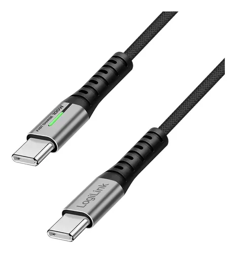 LogiLink CU0431 kabel USB USB 3.2 Gen 2x2 0,5 m USB C 20 Gbit/s 100 W Czarny