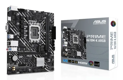 ASUS PRIME H610M-K ARGB Intel H610 LGA 1700 micro ATX