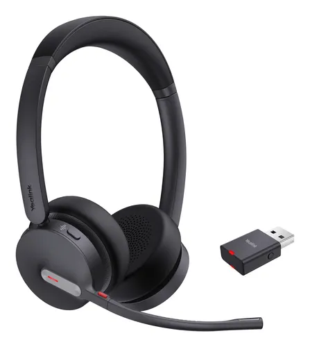 Yealink WH64 Hybrid Dual UC Zestaw słuchawkowy Bezprzewodowy Opaska na głowę Biuro/centrum telefoniczne Micro-USB Bluetooth Czarny