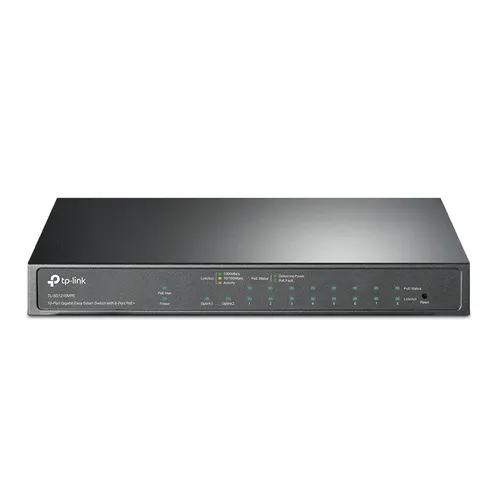 TP-Link TL-SG1210MPE przełącznik sieciowy Zarządzany L2 Gigabit Ethernet (10/100/1000) Obsługa PoE Czarny