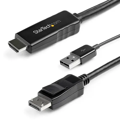 StarTech.com HD2DPMM3M adapter kablowy 3 m HDMI Typu A (Standard) DisplayPort Czarny