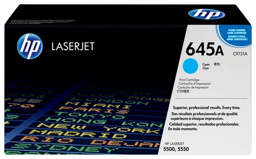 HP 645A oryginalny wkład z błękitnym tonerem LaserJet