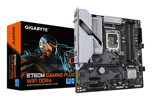 GIGABYTE B760M GAMING PLUS WIFI DDR4 Intel B760 LGA 1700 micro ATX (B760M G P WIFI DDR4)