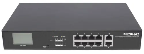 Intellinet 561303 przełącznik sieciowy Gigabit Ethernet (10/100/1000) Obsługa PoE Czarny