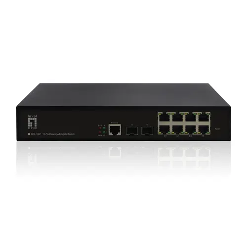 LevelOne GEL-1061 przełącznik sieciowy Zarządzany L2 Gigabit Ethernet (10/100/1000) Czarny
