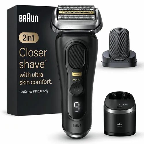 Braun Series 9 Pro+ 9590cc Wet & Dry Golarka foliowa Przycinarka Czarny