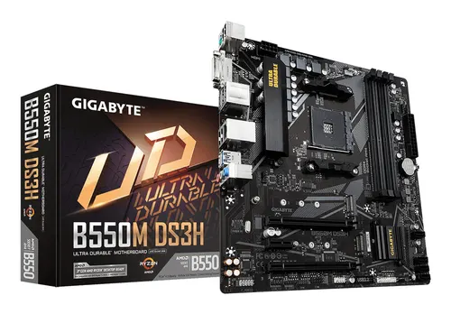 GIGABYTE B550M DS3H płyta główna AMD B550 Socket AM4 micro ATX (B550M DS3H (rev. 1.0) / (rev. 1.7))
