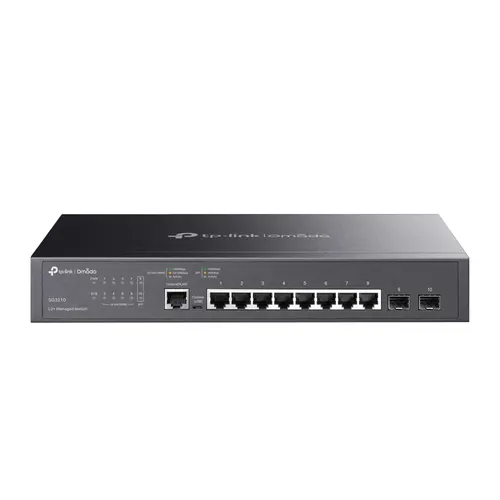 TP-Link Omada SG3210 przełącznik sieciowy Zarządzany L2/L3 Gigabit Ethernet (10/100/1000) 1U Czarny (TL-SG3210)