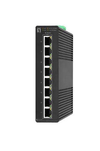 LevelOne IGS-2108P przełącznik sieciowy Zarządzany L2 Gigabit Ethernet (10/100/1000) Obsługa PoE Czarny