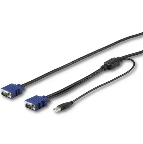 StarTech.com RKCONSUV15 kabel KVM Czarny 4,6 m