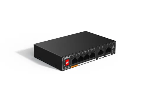 Dahua Technology PoE SG1006P Nie zarządzany Gigabit Ethernet (10/100/1000) Obsługa PoE Czarny