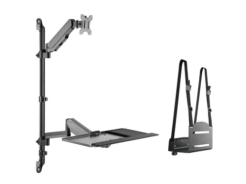 Equip 650170 mocowanie i stojak do urządzeń wielofunkcyjnych pc/stacji roboczych 8 kg Czarny 43,2 cm (17") 81,3 cm (32")