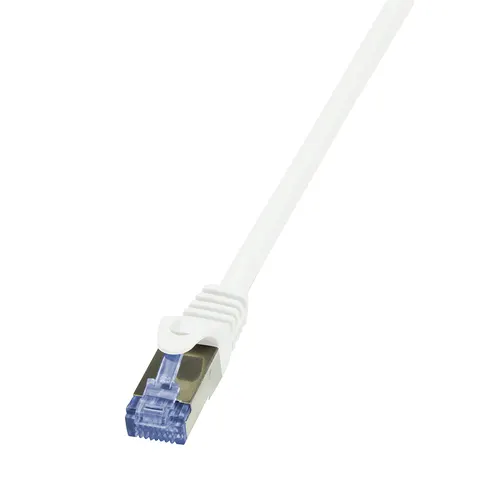 LogiLink PrimeLine Cat.7 S/FTP 0.25m kabel sieciowy Biały 0,25 m Cat7 S/FTP (S-STP)