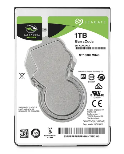 Seagate Barracuda 2.5" dysk twardy 1 TB 5400 RPM 128 MB 2.5" SATA III (ST1000LM048)