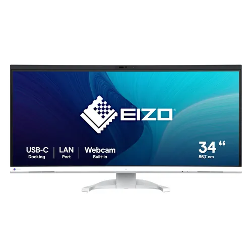 EIZO FlexScan EV3450XC-WT monitor komputerowy 86,6 cm (34.1") 3440 x 1440 px UltraWide Quad HD LCD Biały