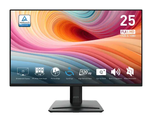 MSI Pro MP252 E2 monitor komputerowy 62,2 cm (24.5") 1920 x 1080 px Full HD LED Czarny