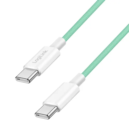 LogiLink CU0348 kabel USB USB 2.0 1,5 m USB C 0,48 Gbit/s 60 W Zielony