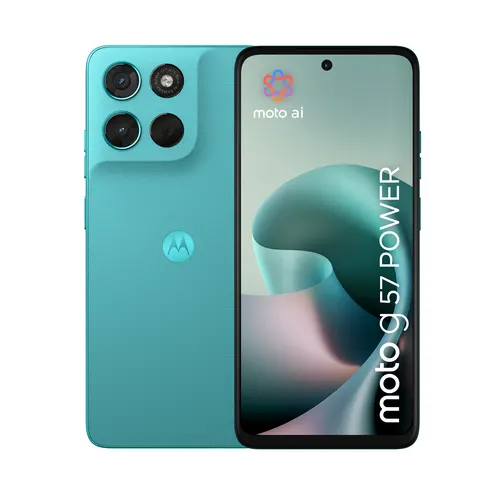 Motorola moto g57 power 17,1 cm (6.72") Dual SIM Android 16.0 5G USB Type-C 12 GB 256 GB 7000 mAh Turkusowy