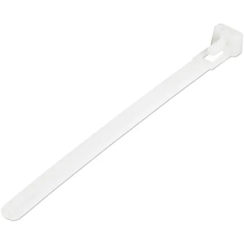 StarTech.com CBMZTRB5 opaska kablowa Zwalniana opaska kablowa Nylon, Plastik Biały 100 szt.
