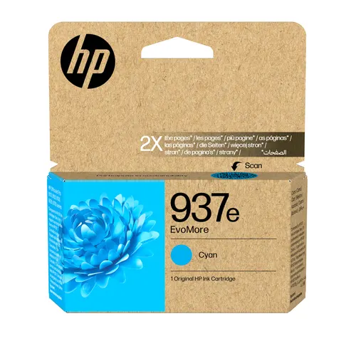 HP Oryginalny błękitny tusz 937e EvoMore (100879950)