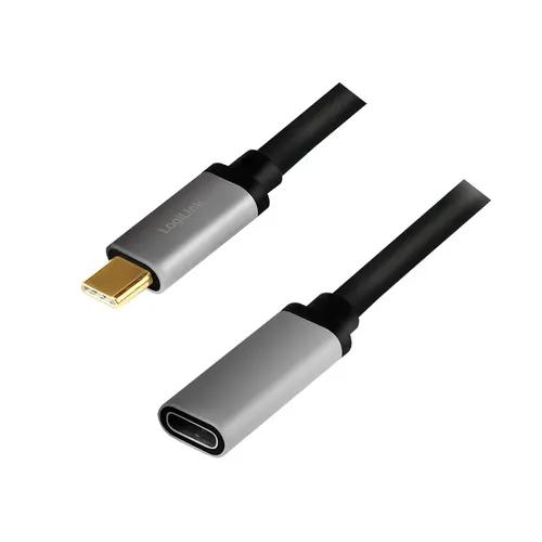 LogiLink CUA0105 kabel USB USB 3.2 Gen 2 (3.1 Gen 2) 0,5 m USB C 10 Gbit/s Czarny, Szary