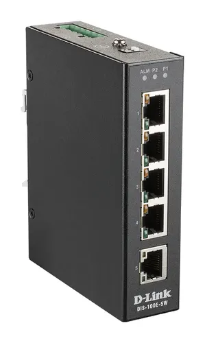 D-Link DIS-100E-5W przełącznik sieciowy Nie zarządzany L2 Fast Ethernet (10/100) Czarny