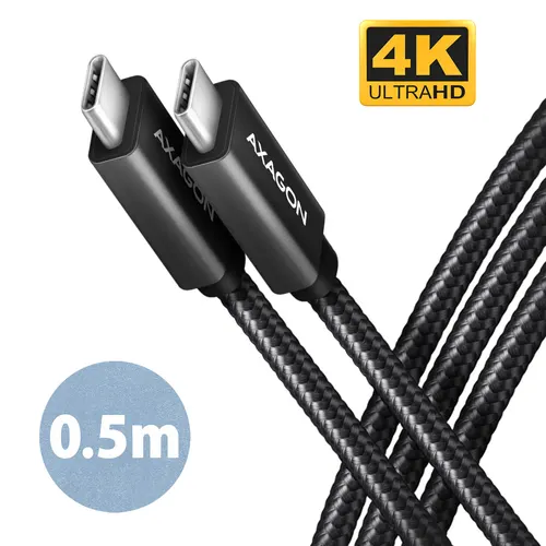 Axagon BUCM32-CM05AB kabel USB USB 3.2 Gen 2x2 0,5 m USB C 20 Gbit/s 100 W Czarny