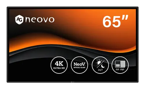 AG Neovo QX6502 ekran do monitoringu Monitor CCTV 165,1 cm (65") 3840 x 2160 px
