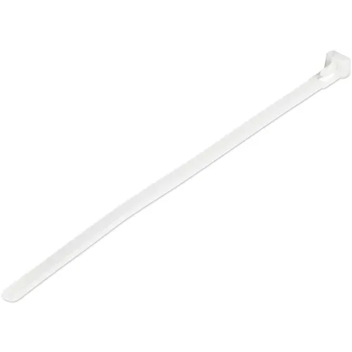 StarTech.com CBMZTRB8 opaska kablowa Zwalniana opaska kablowa Nylon, Plastik Biały
