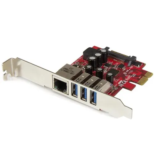 StarTech.com PEXUSB3S3GE karta sieciowa Wewnętrzny Ethernet 5000 Mbit/s
