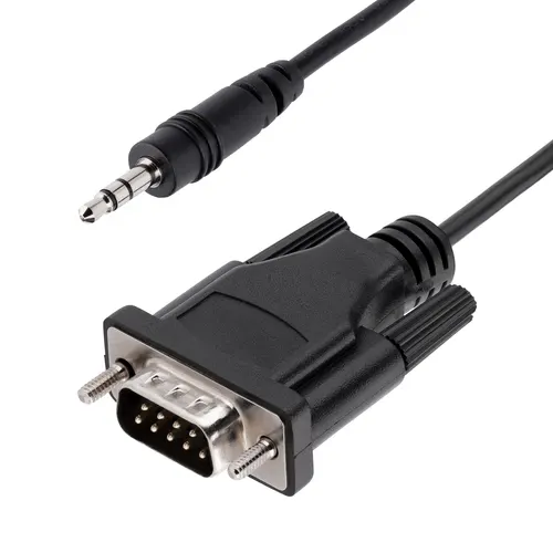 StarTech.com 9M351M-RS232-CABLE przejściówka do kabli DB-9 3.5mm Czarny