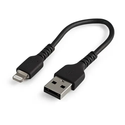 StarTech.com RUSBLTMM15CMB kabel do telefonu Czarny 0,15 m USB A Lightning