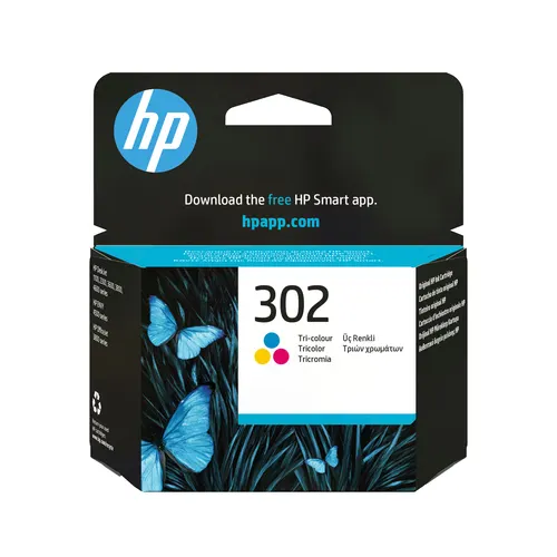 HP Oryginalny wkład atramentowy 302, trójkolorowy
