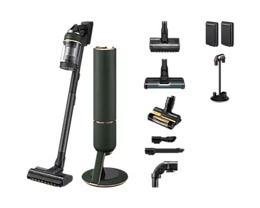 Samsung VS20B95943N Odkurzacz stojący 2 w 1 Bateria Suchy UltraFine Bez worka Czarny, Zielony