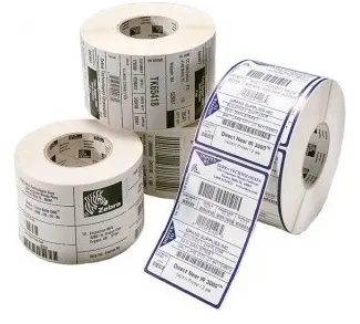 Zebra Z-Perform 1000D Biały Permanent Adhesive, 51 × 32 mm, rdzeń 76 mm